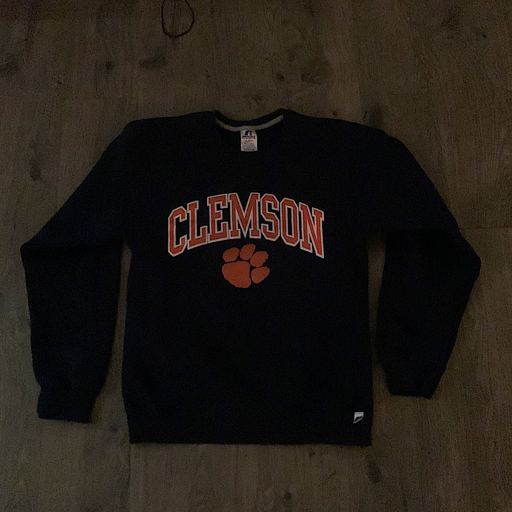 Vintage Clemson crew neck sweatshirt